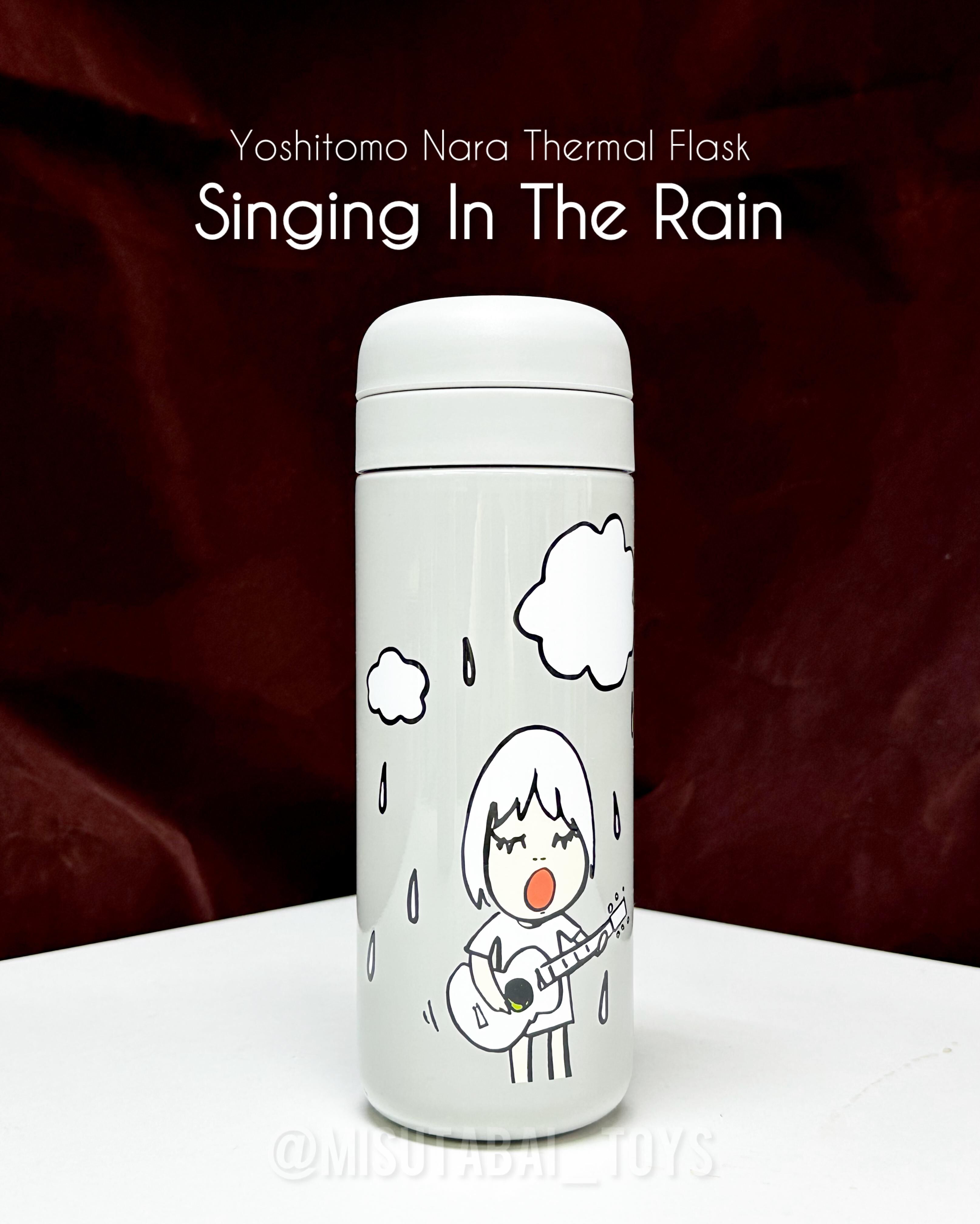 Yoshitomo Nara Thermal Flask -Singing In The  Rain / ROCK'N ROLL