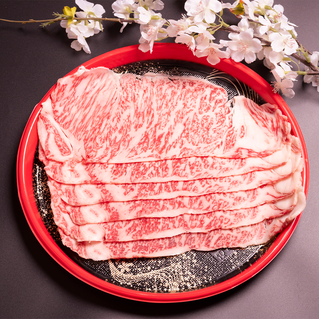 Japanese A5 Wagyu Sirloin Sukiyaki Slices 300g (Giftbox Ver.)