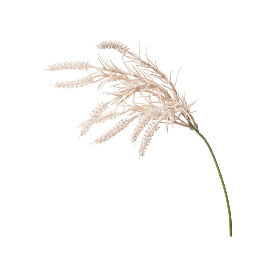 人造葉 植絨毛蒲葦短枝 2色