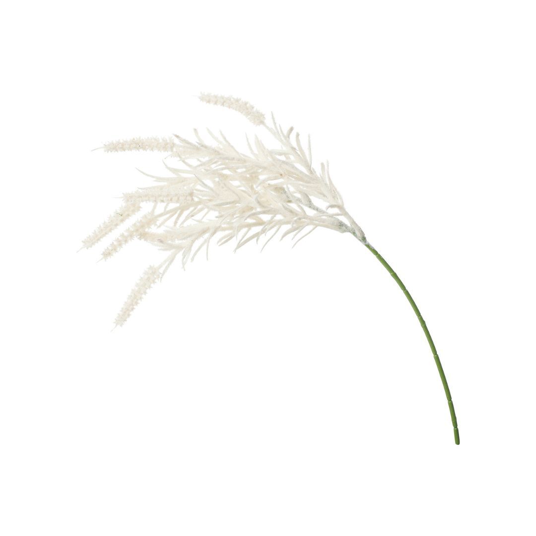 人造葉 植絨毛蒲葦短枝 2色