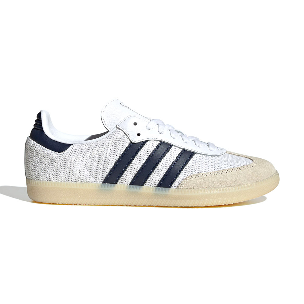 Adidas Samba OG 男女鞋 白 海軍藍 德訓鞋 復古 森巴 休閒鞋 JH5633