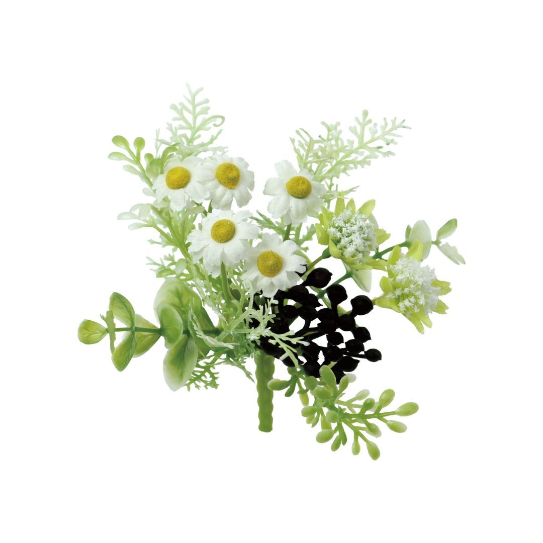 人造花 雛菊混和灌木 3色