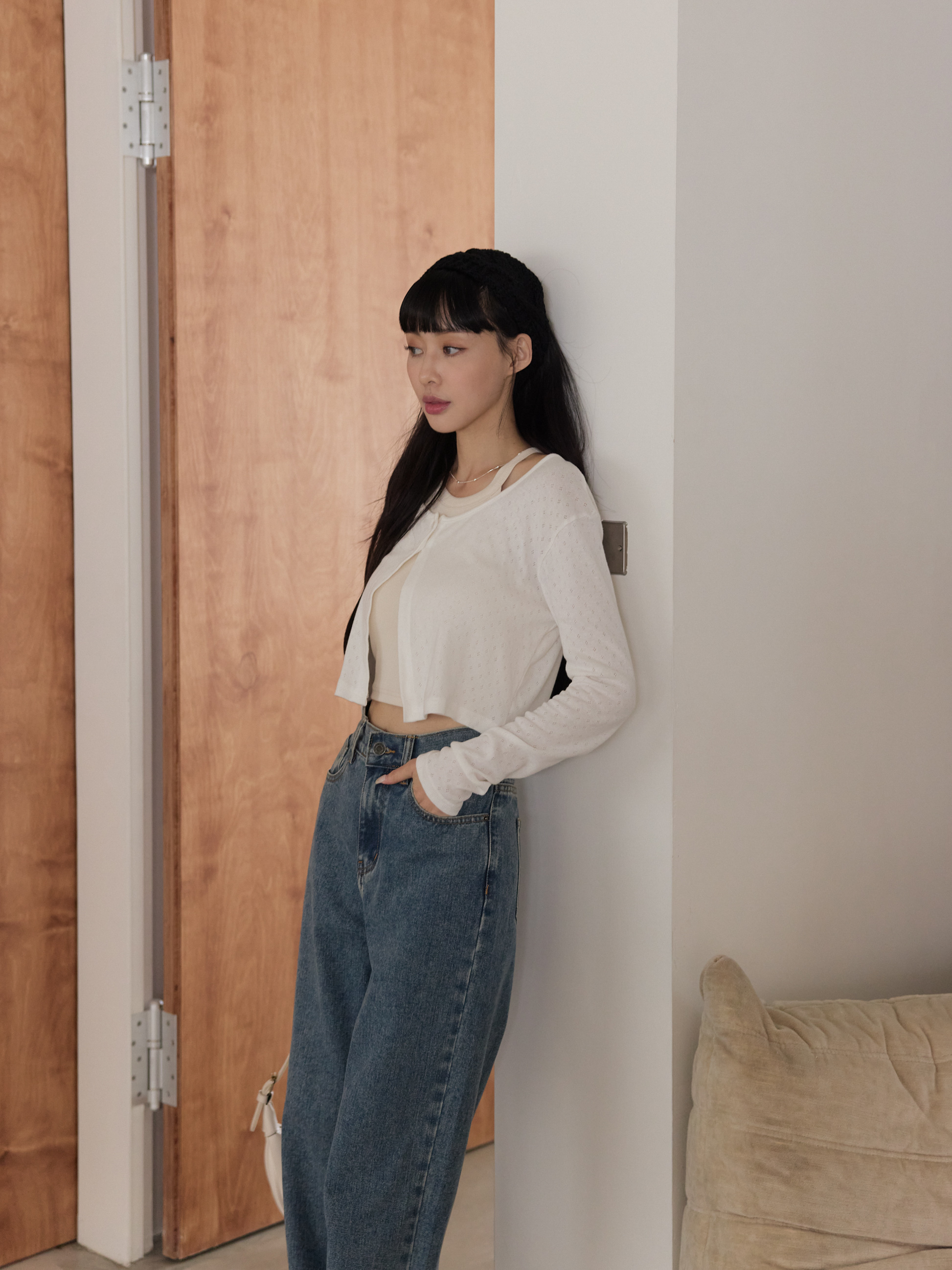 氣質麻花鉤織髮帶