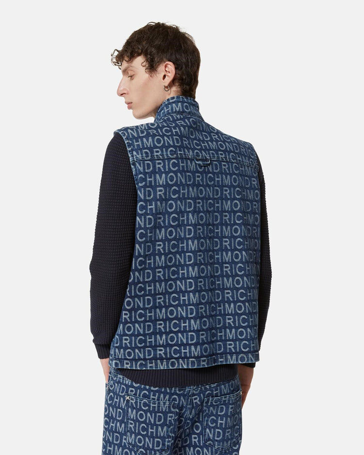 【RICHMOND X】滿版LOGO單寧背心