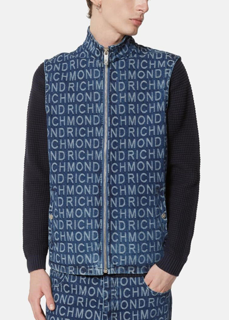 【RICHMOND X】滿版LOGO單寧背心