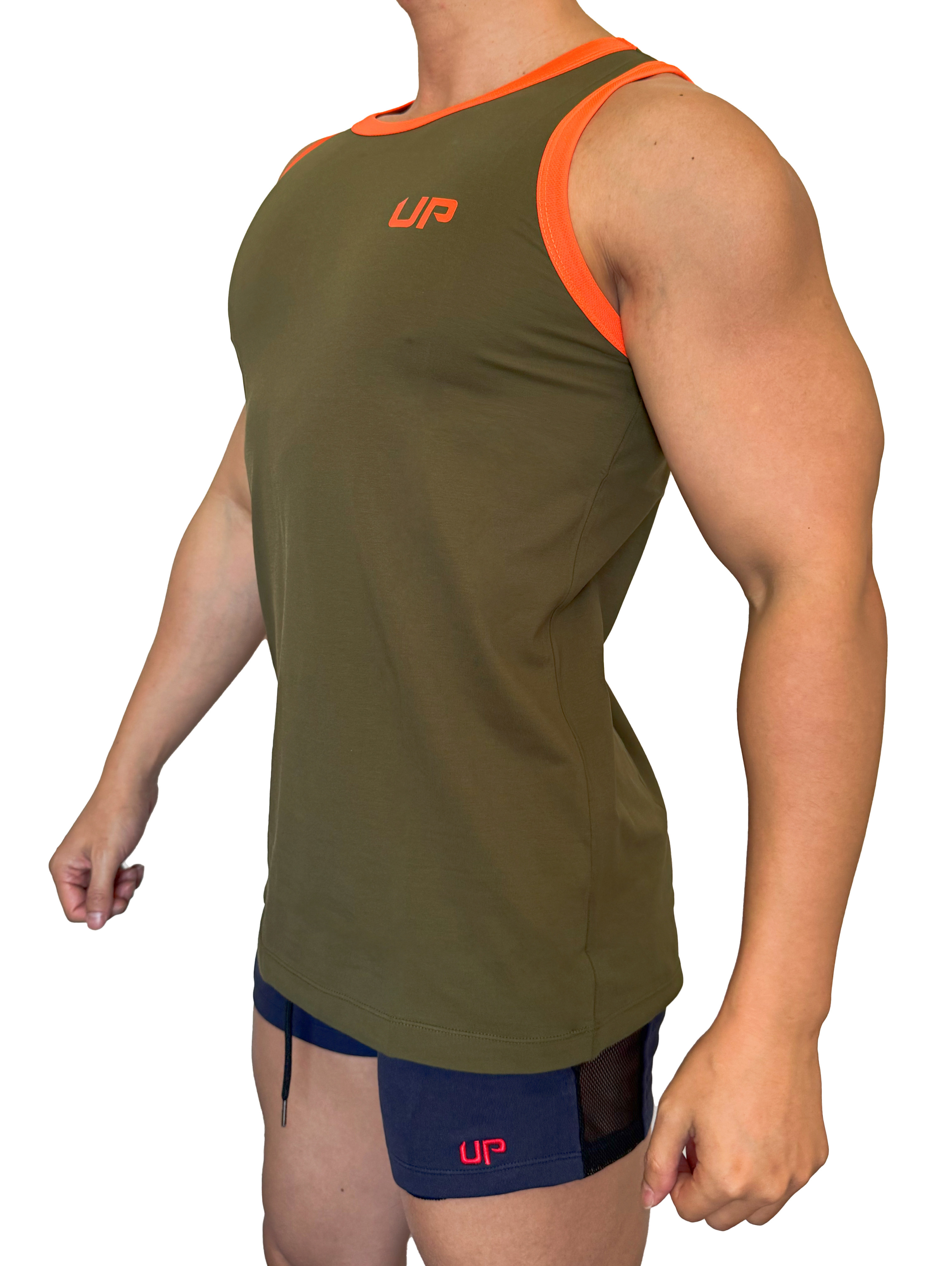 2025 全新配色 - Comfort Tank 2.0 舒適背心 軍綠/鮮橙