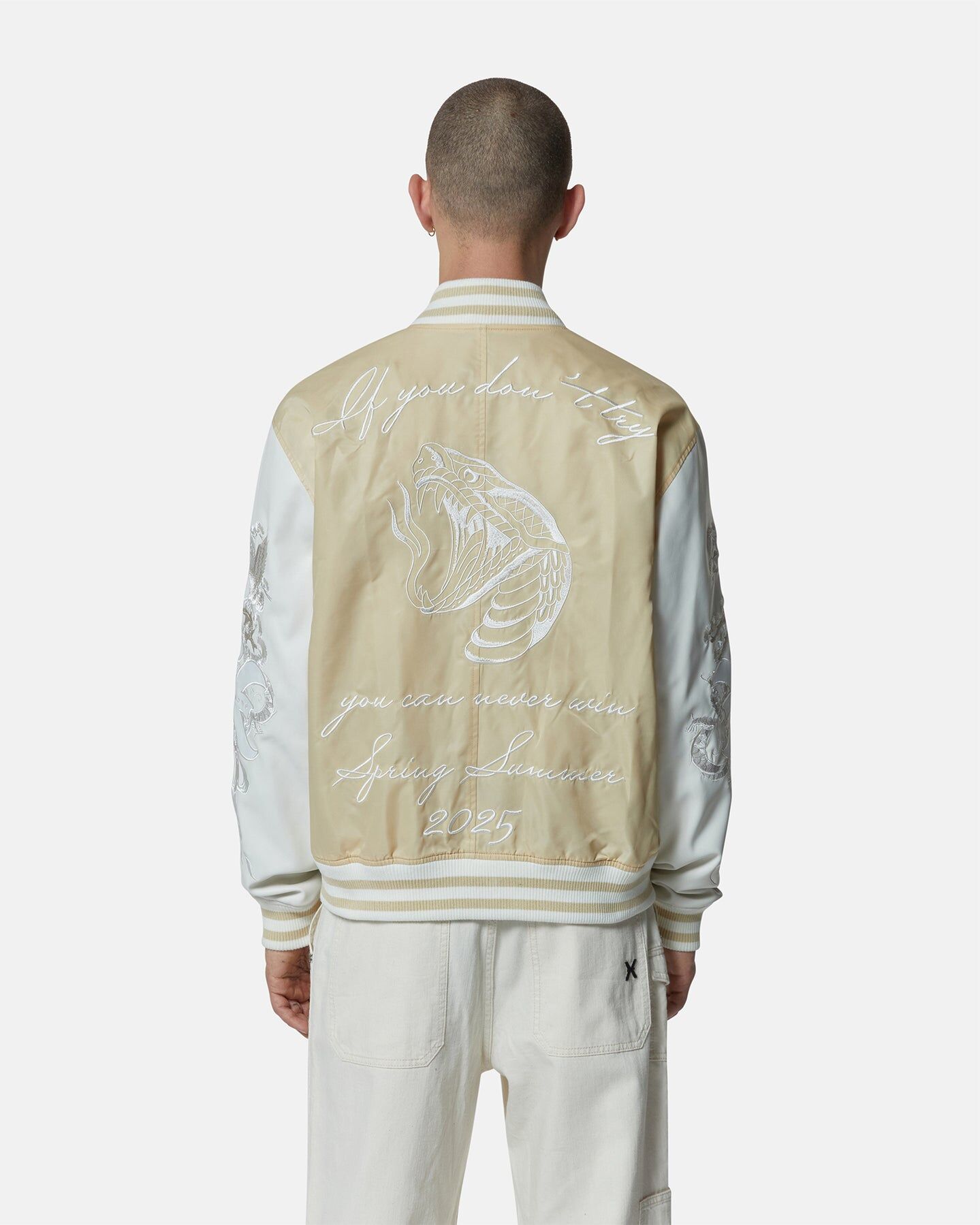 【RICHMOND X】個性緞面棒球外套