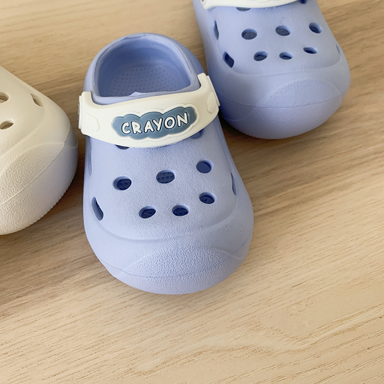 簡約拚色輕便洞洞鞋