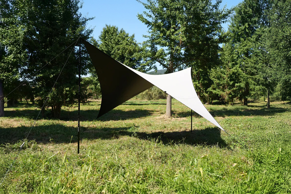 韓國Urban forest 防焰菱型天幕 570*570/淺沙色