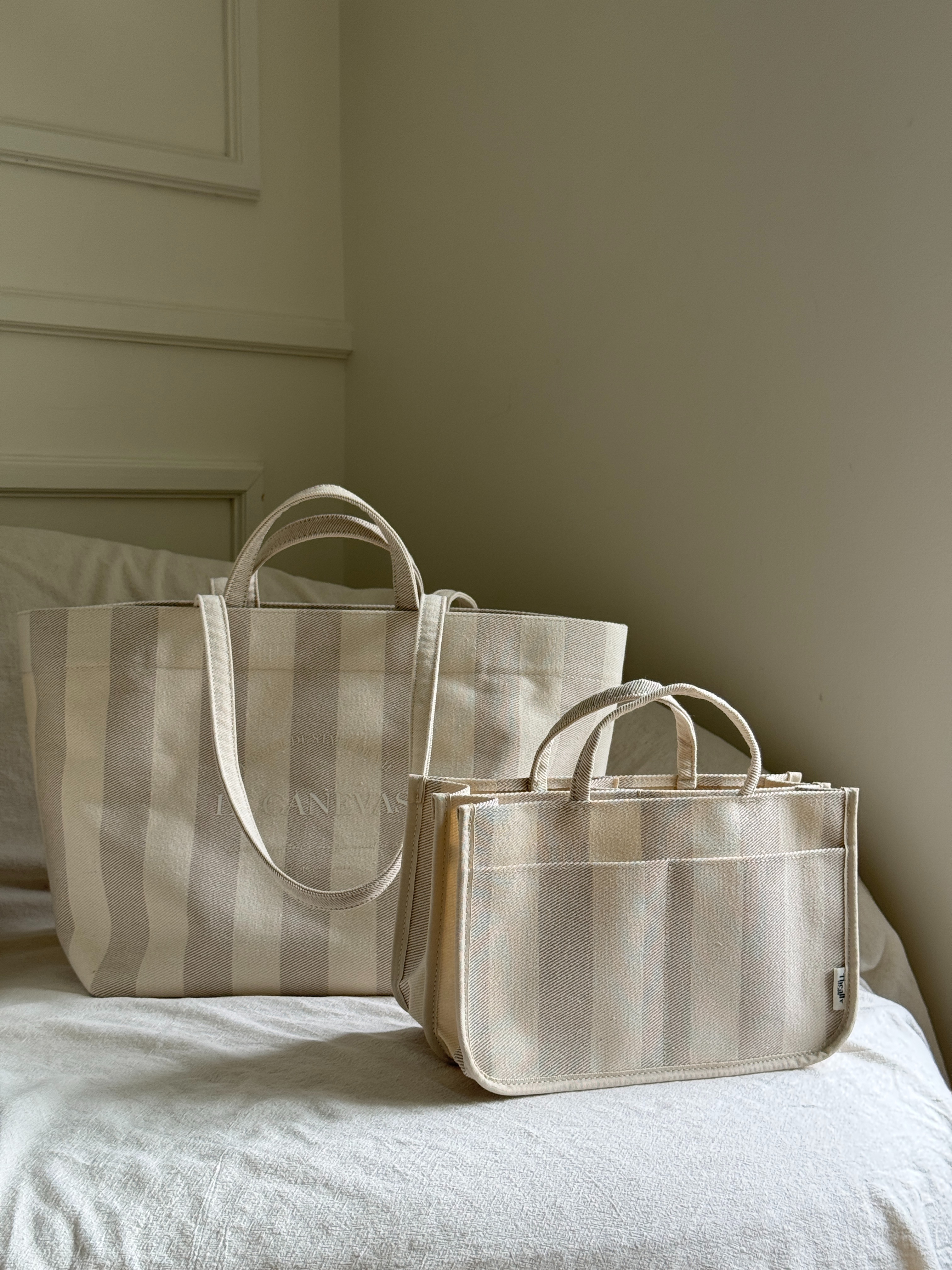 ★THE ALLY☆MUAH STRIPE BAG + INNER BAG The Ally Muah Stripe Bag