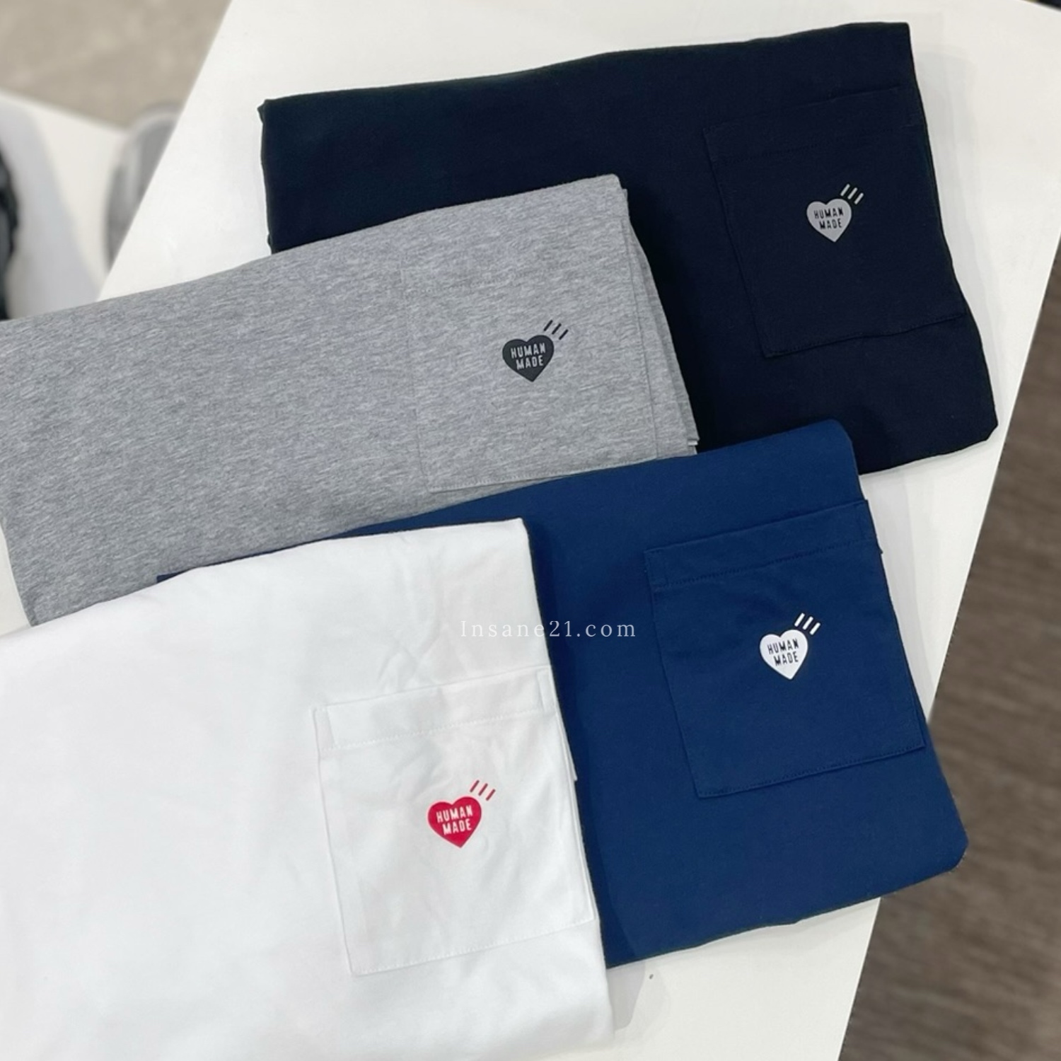 HUMAN MADE 素T 胸前口袋 素面短袖 小LOGO T-SHIRT 單件售 四色/現+預