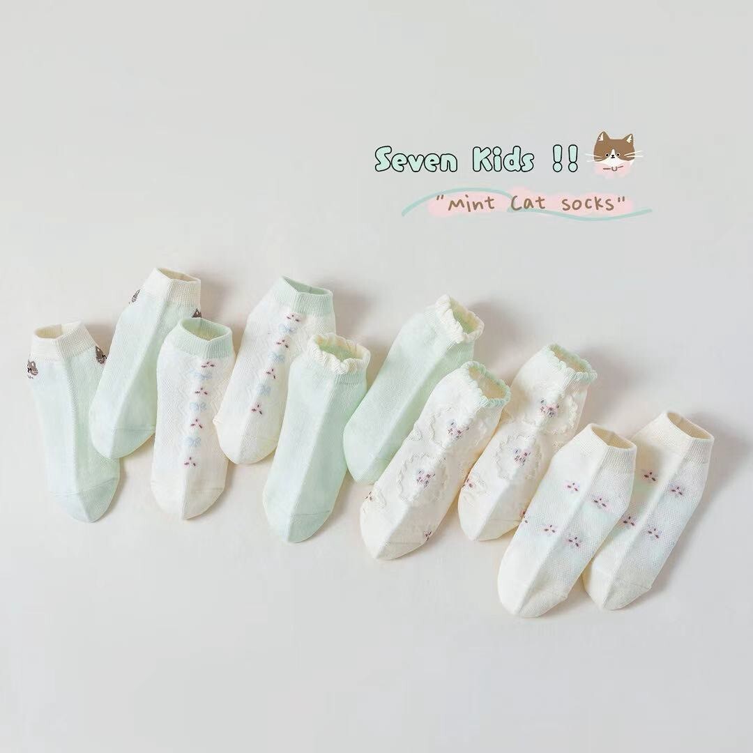 薄荷貓咪襪子組