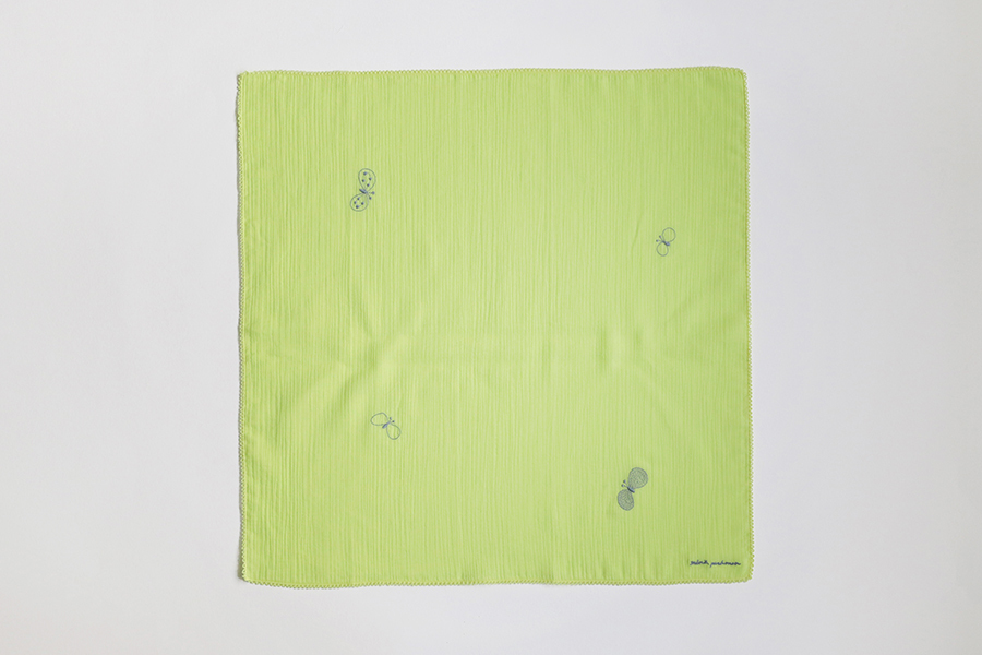 minä perhonen皆川明-手帕51×51 choucho/蝴蝶 yellow