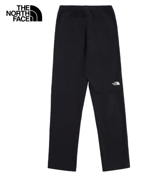 【The North Face 北面】男款黑色機能防潑水登山褲 DWR 戶外長褲