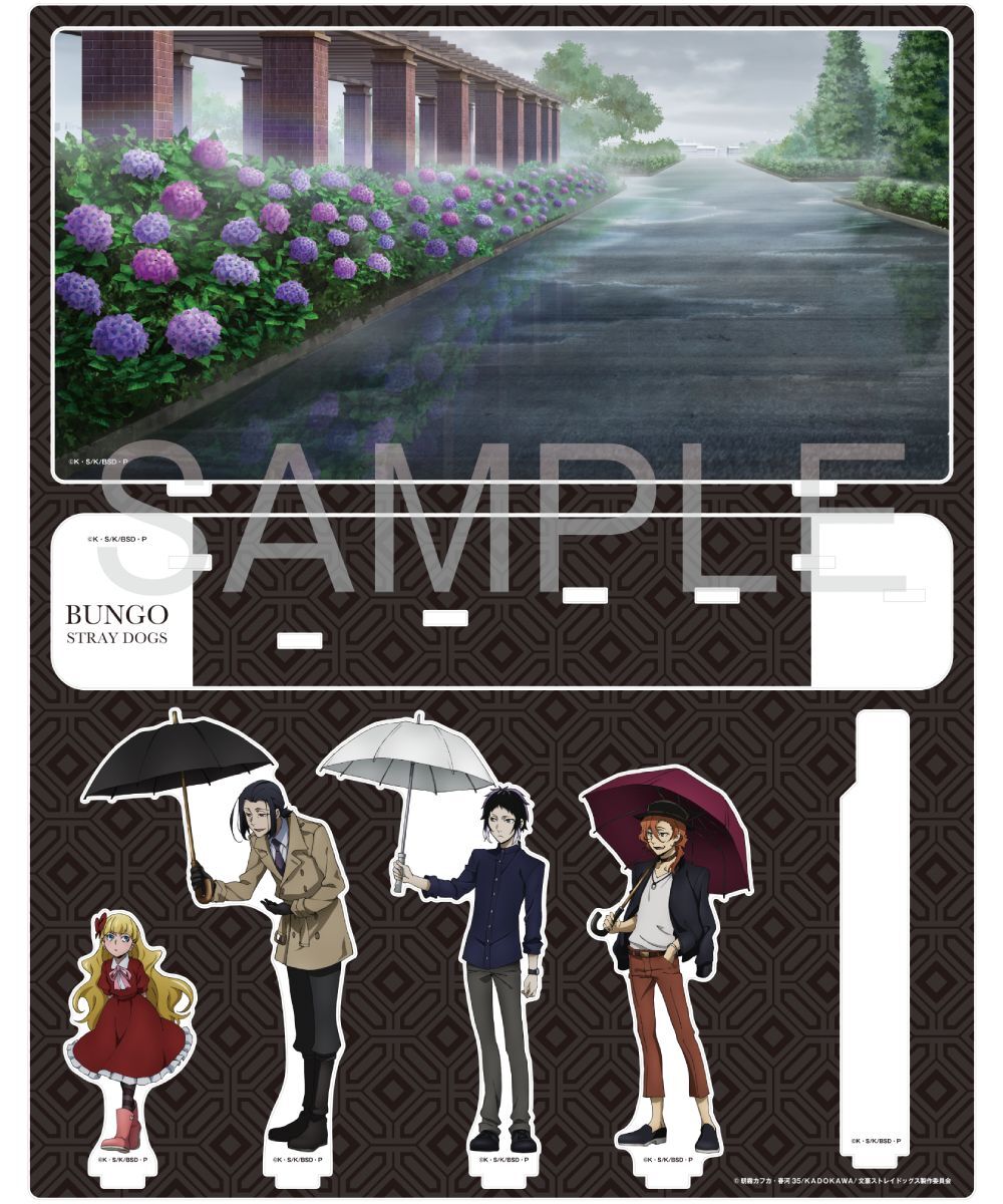 預購-文豪ストレイドッグス  壓克力場景立牌 雨中的橫濱ver. 系列 【日本進口精品】