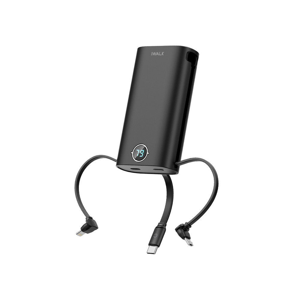 【iWALK】小魷魚自帶線行動電源