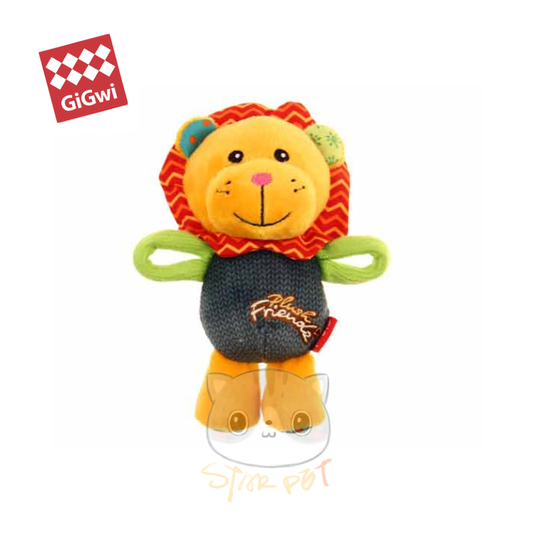 Gigwi Plush Friendz Series Lion Dog Toy