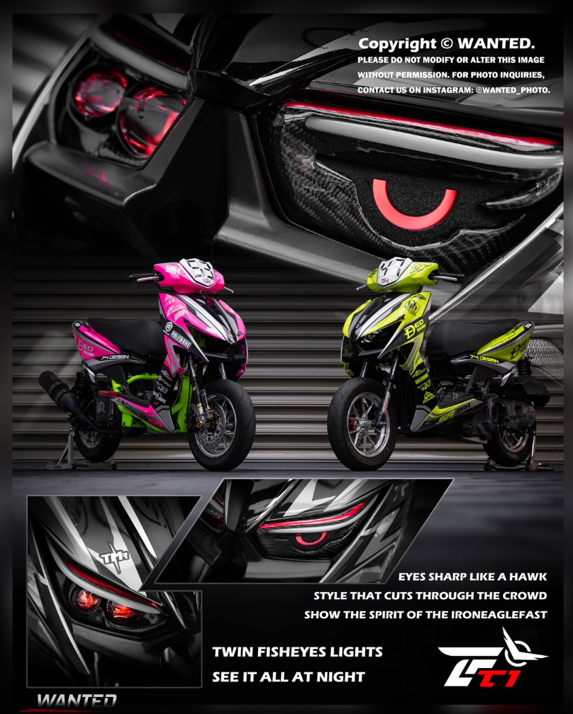 【疾風鐵鷹7FT1】六代勁戰 7FT1  LED 鷹眼大燈 勁戰六代 六代戰 大燈 頭燈 天使眼 雙魚眼