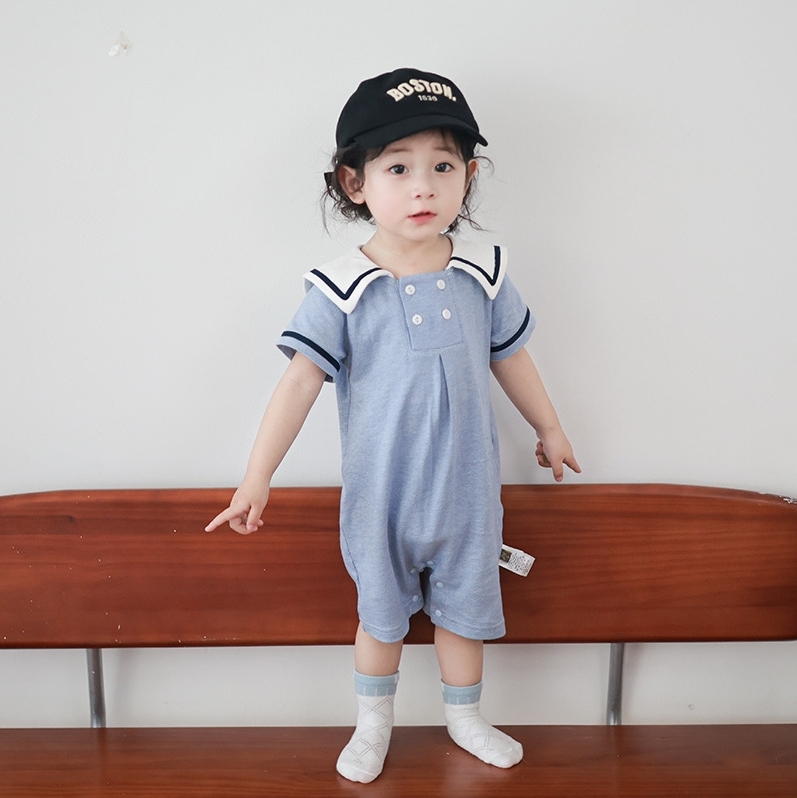 BYB06OP021BL 淺藍色水手風夾衣