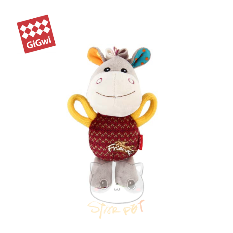 Gigwi Plush Friendz Series Donkey Dog Toy