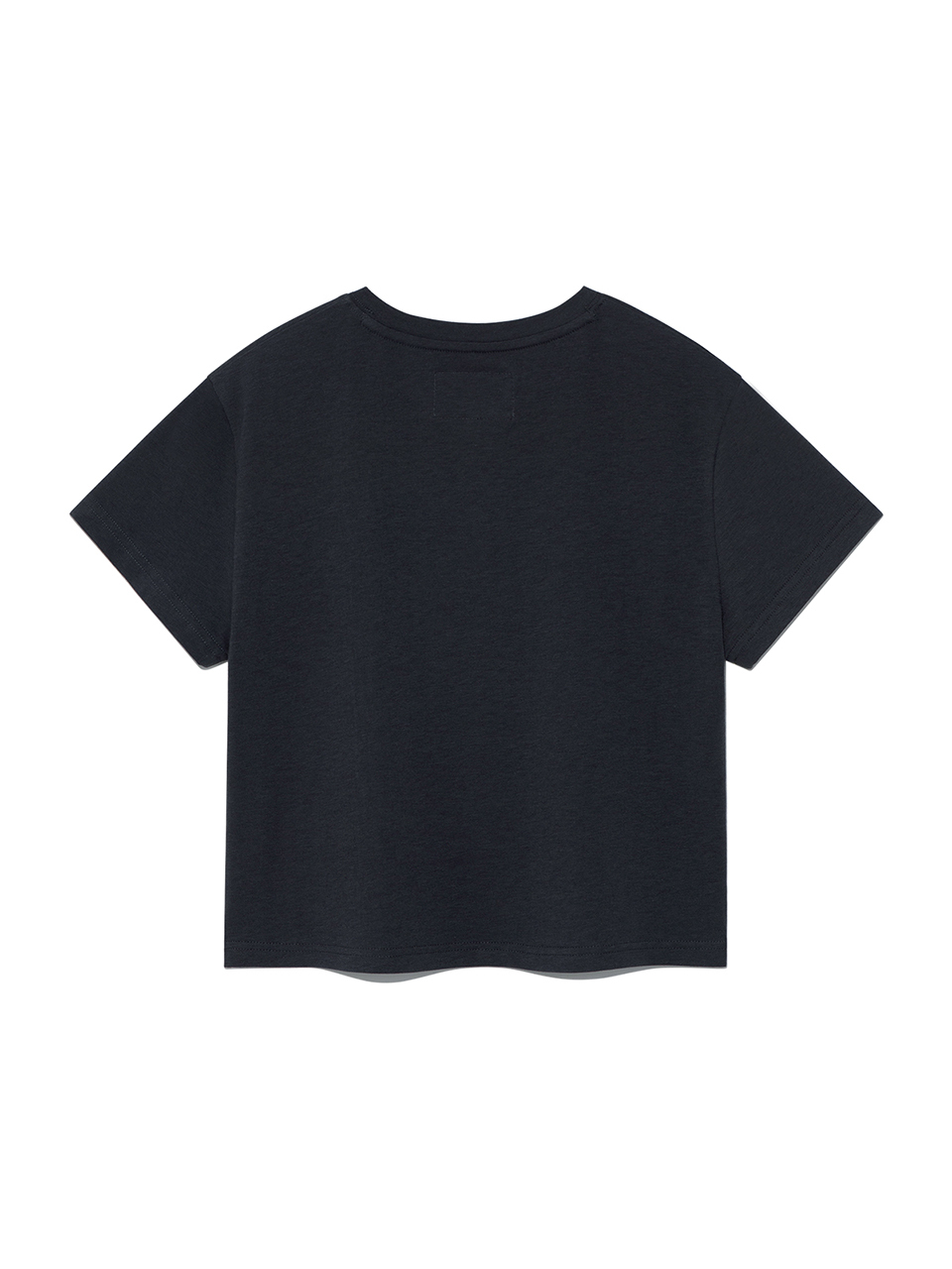 仿舊字體印花短版上衣 炭灰