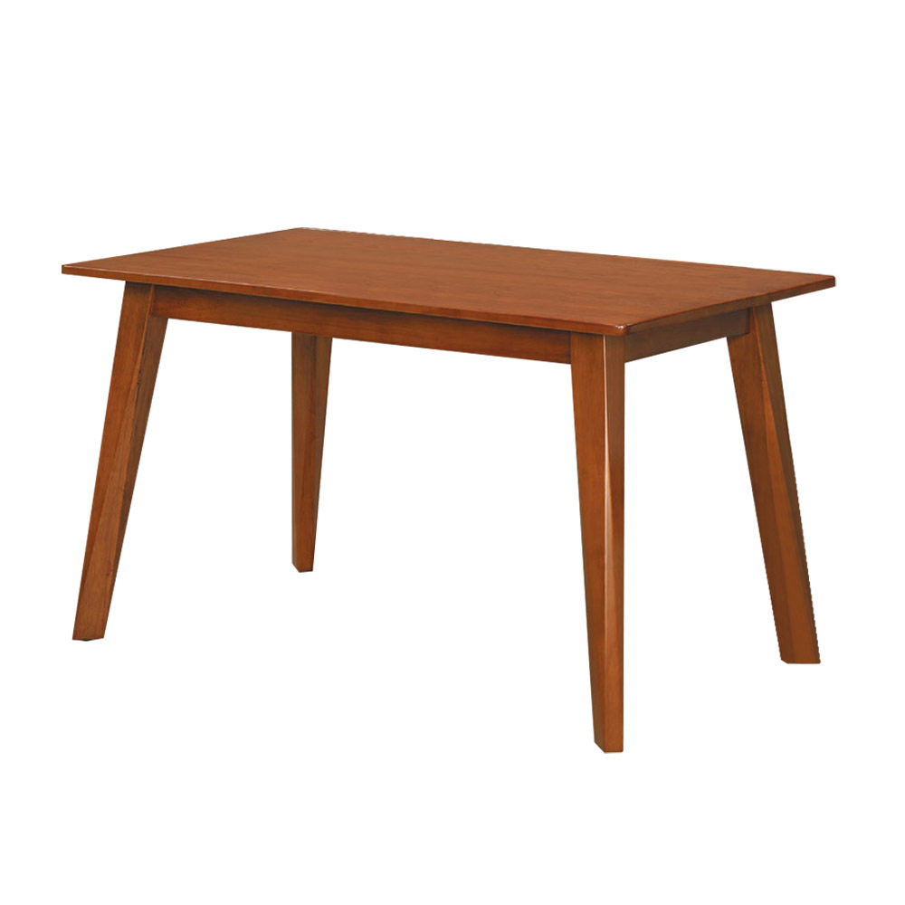 普尼4.2尺柚木色實木餐桌