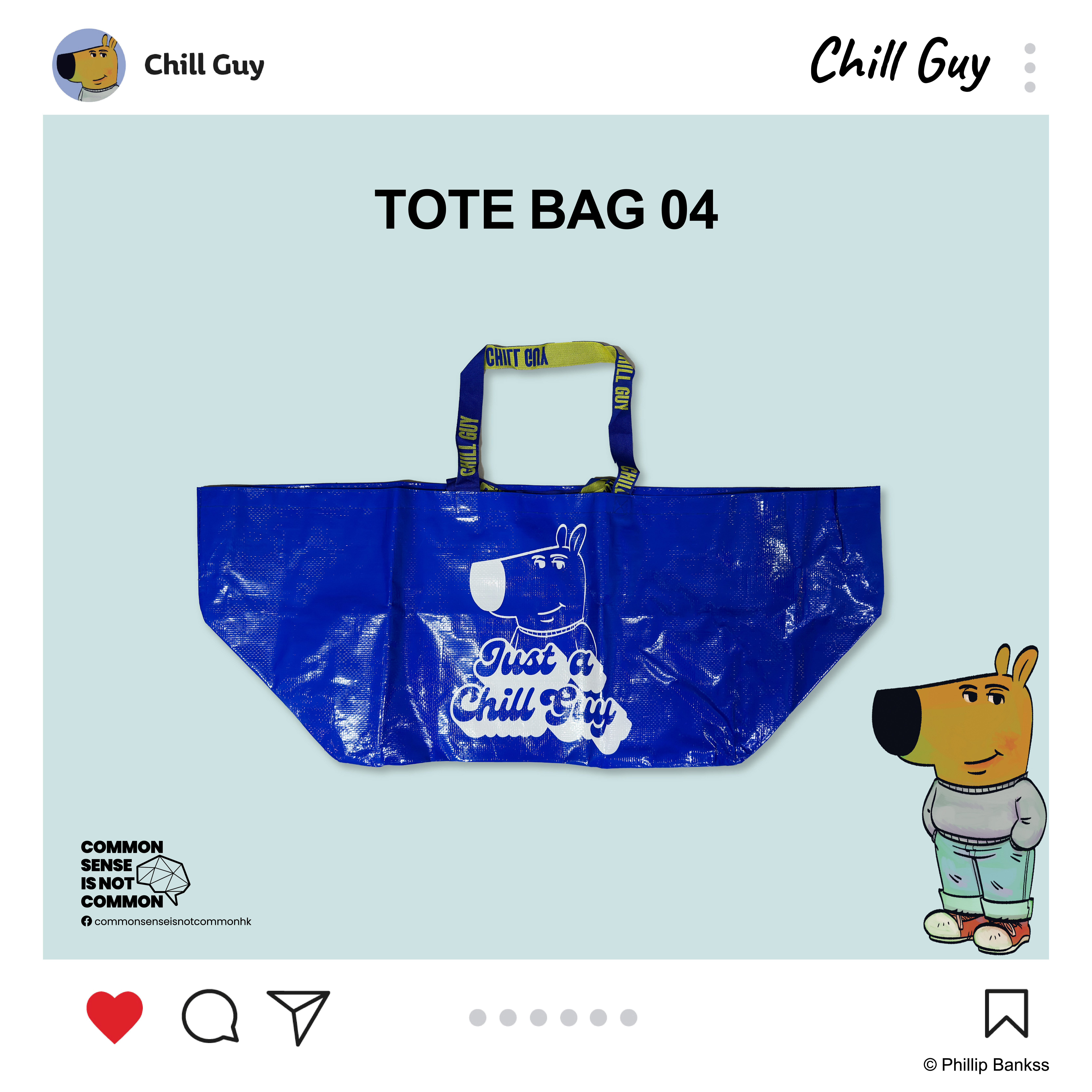 Chill Guy 環保袋 CG-Tote Bag-04