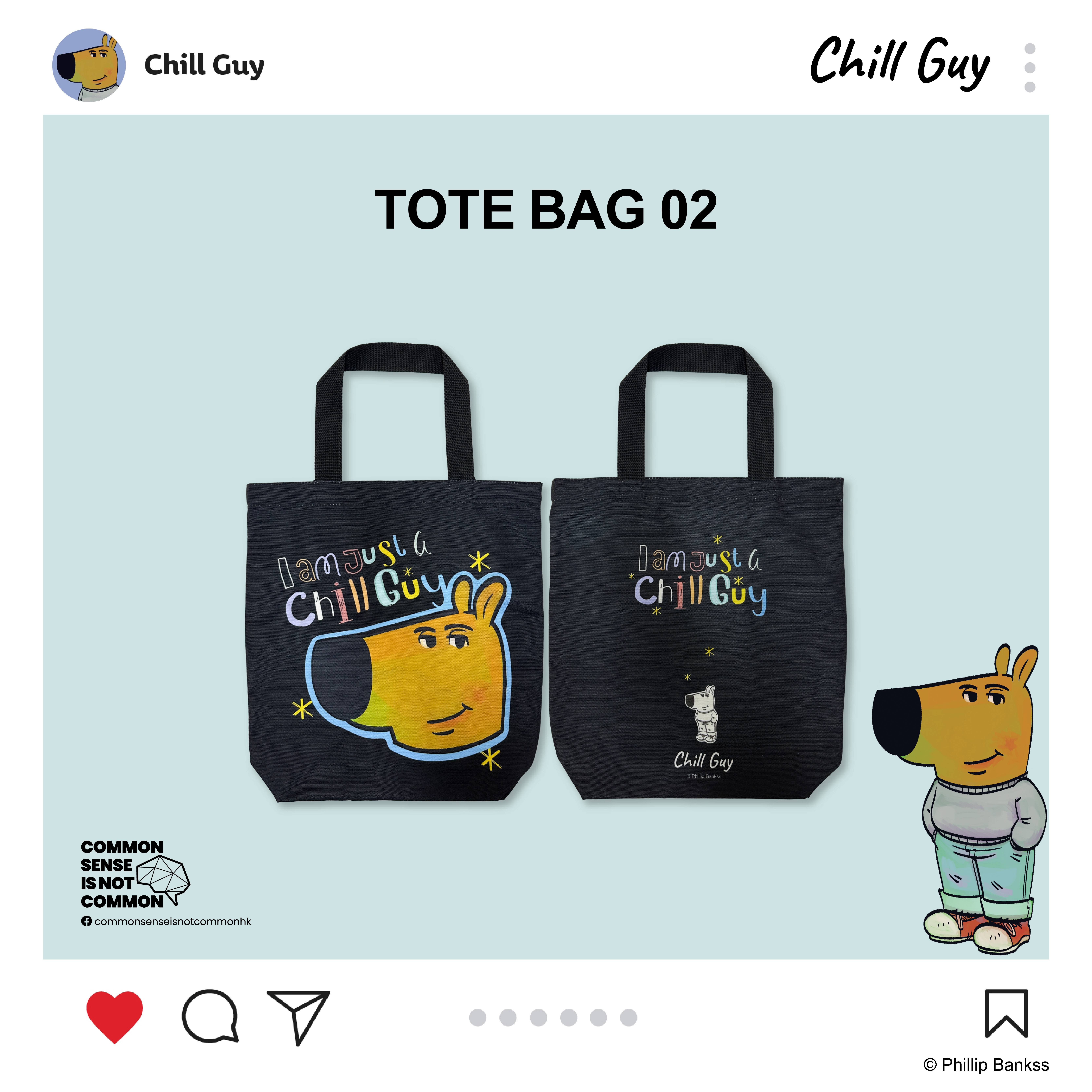 Chill Guy 環保袋 CG-Tote Bag-02