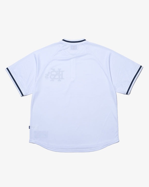 KEBOZ EFG MESH BASEBALL HALF ZIP JERSEY