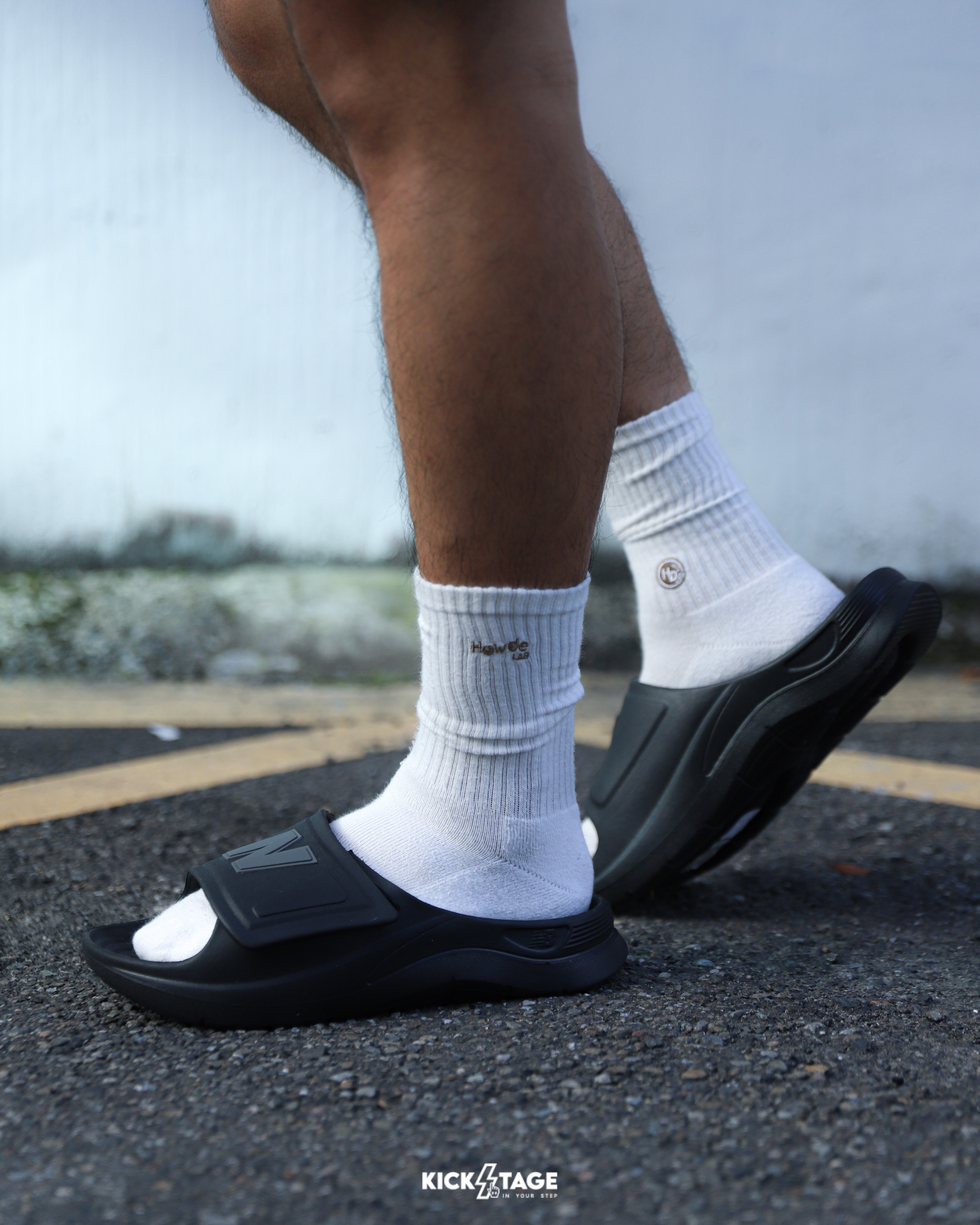 男鞋 NEW BALANCE 202XA VELCRO SLIDE 黑 NB 防水 美式復古 基本 拖鞋【SMASPTB1】