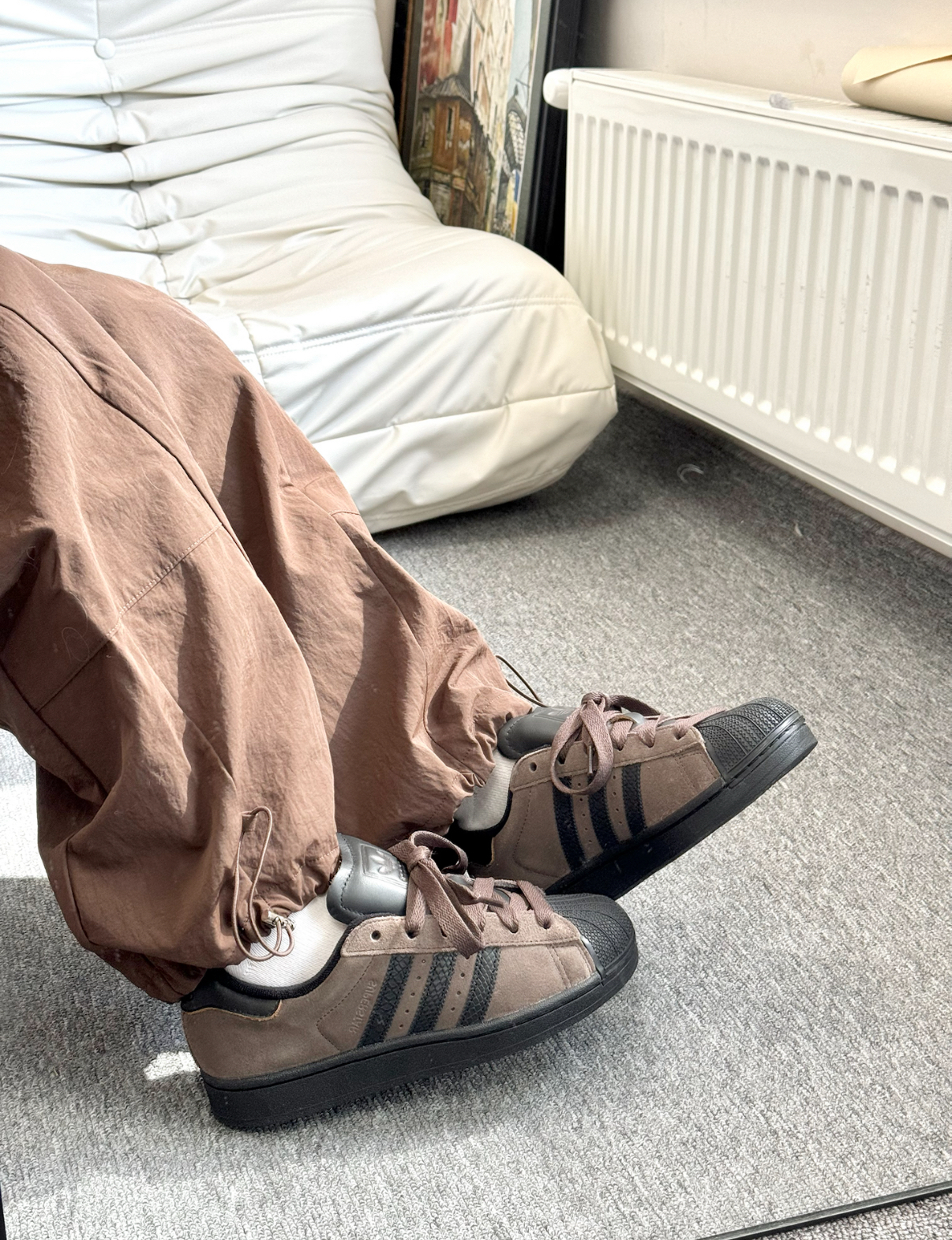 Adidas Originals Superstar 2.0 咖啡拿鐵 棕色 棕黑色 麂皮 復古 貝殼頭 板鞋 JH7696/預購