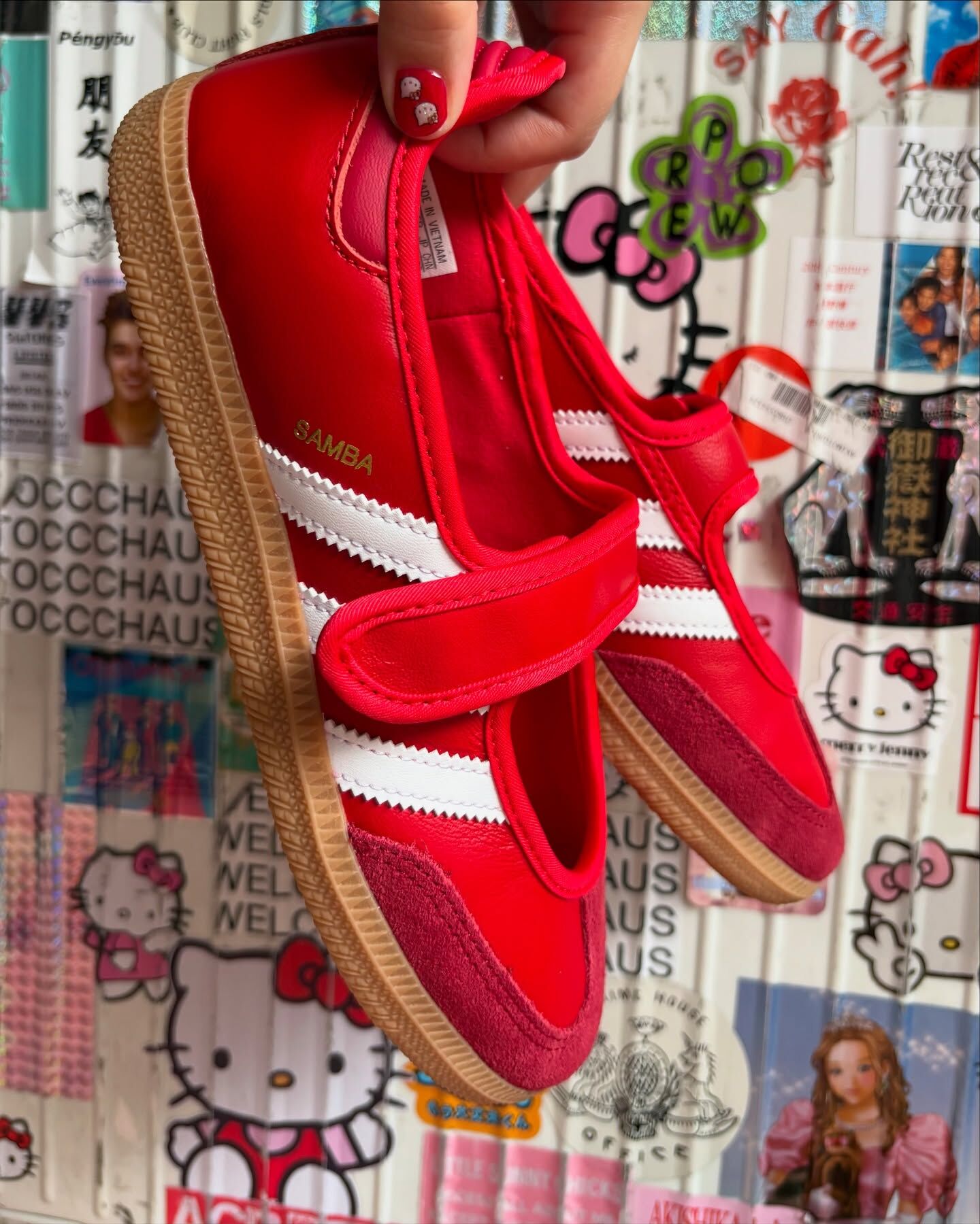 Adidas Originals Samba Jane 日本新款 紅色 焦糖底 森巴 瑪莉珍鞋 JQ6446