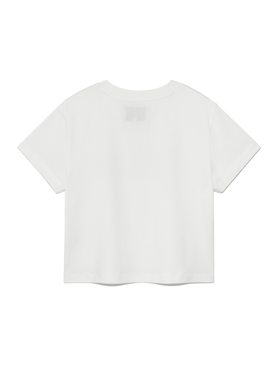 藝術風LOGO短版上衣 白色