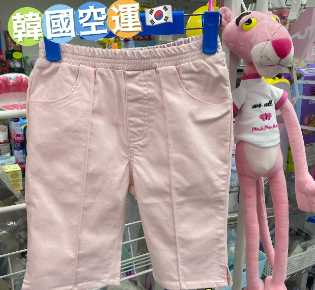 (現貨)  LBK-3265 韓國🇰🇷女童粉紅五分褲😍