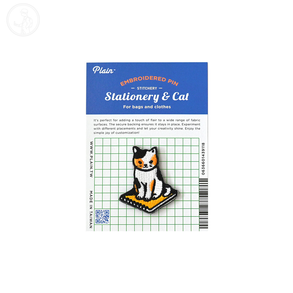 貓就是這樣用文具 刺繡別針