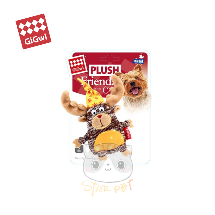 Gigwi Plush Friendz Series Small Deer Dog Toy