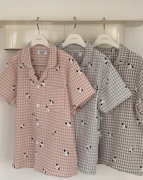 【預購】Juuneedu 白狗狗睡衣套裝