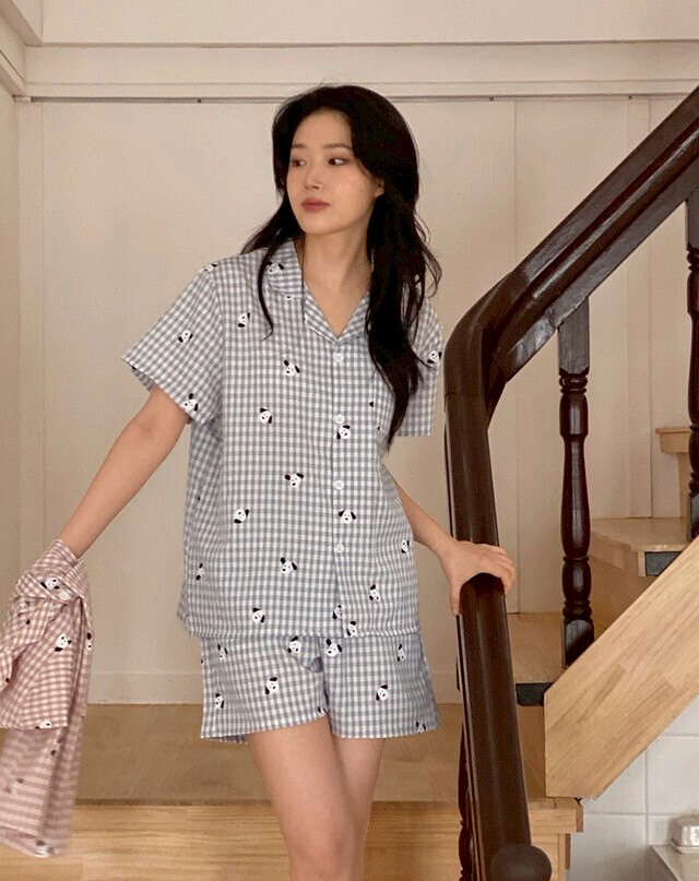 【預購】Juuneedu 白狗狗睡衣套裝