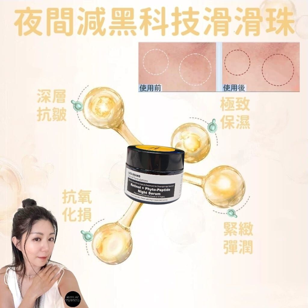 (一夜回春告別皺紋) Les soins 夜間減黑科技維A滑滑珠Z25 (1 盒30粒)