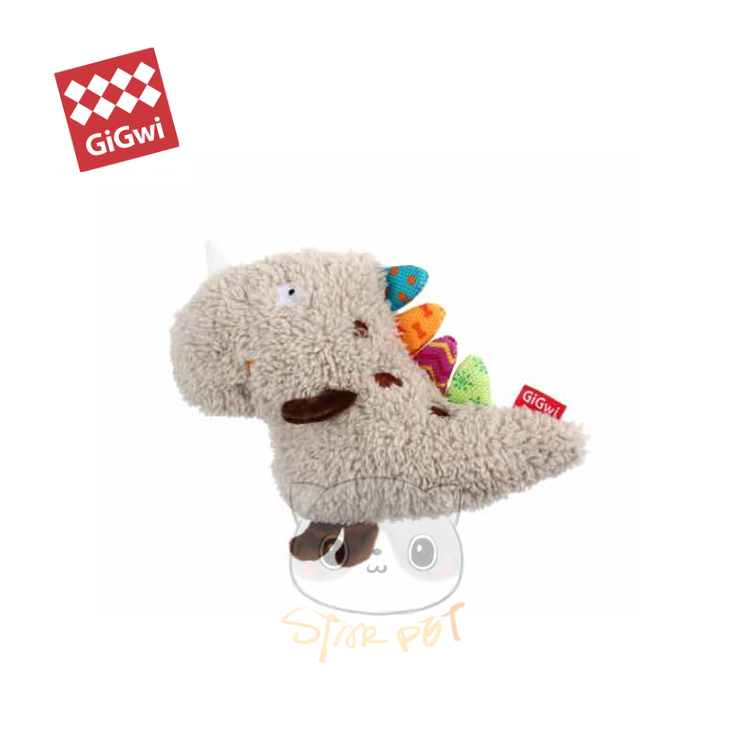 Gigwi Plush Friendz Series Lovely Dinosaur Dog Toy
