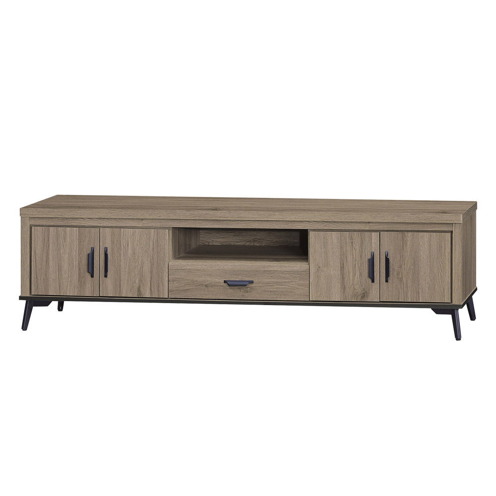 路菲7尺工業風四門單抽電視櫃/長櫃/視聽櫃