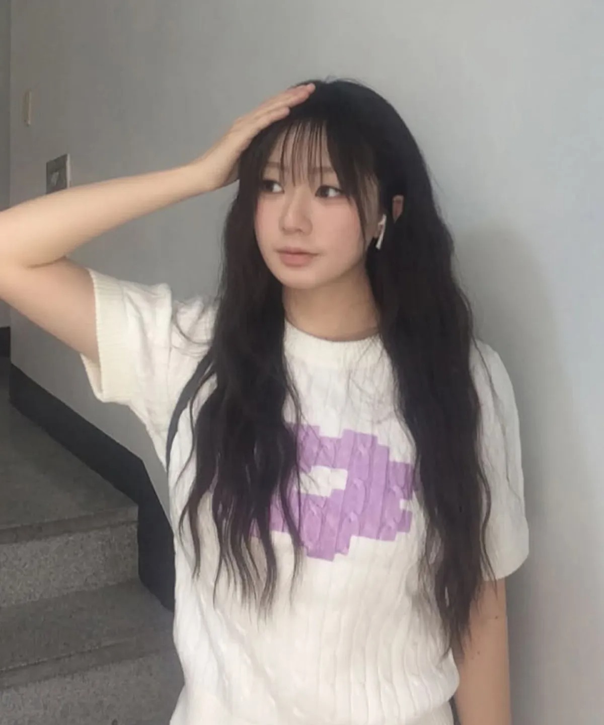 DAISY SYNDROME PIXEL CREWNECK KNIT