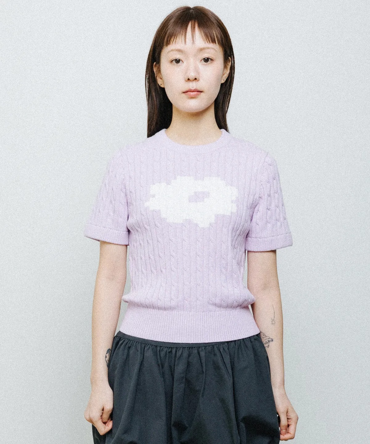 DAISY SYNDROME PIXEL CREWNECK KNIT