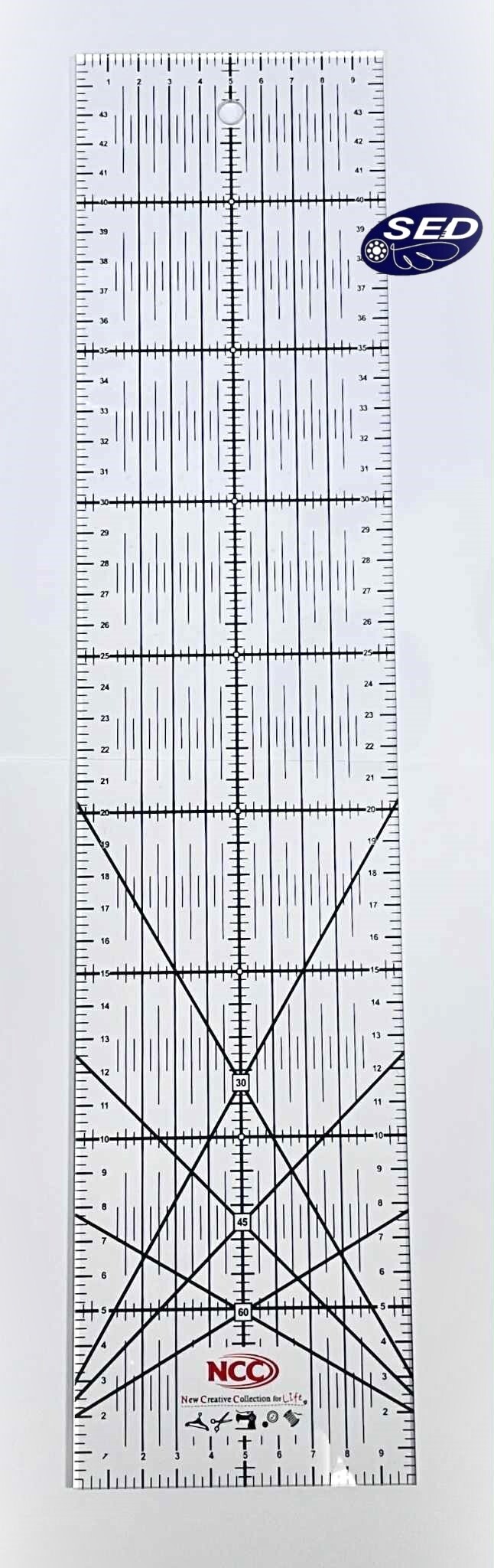 裁尺 10x45cm 拼布尺