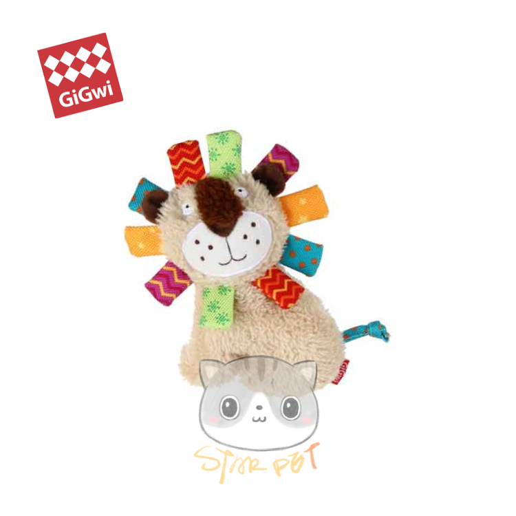 Gigwi Plush Friendz Series Lovely Lion Dog Toy
