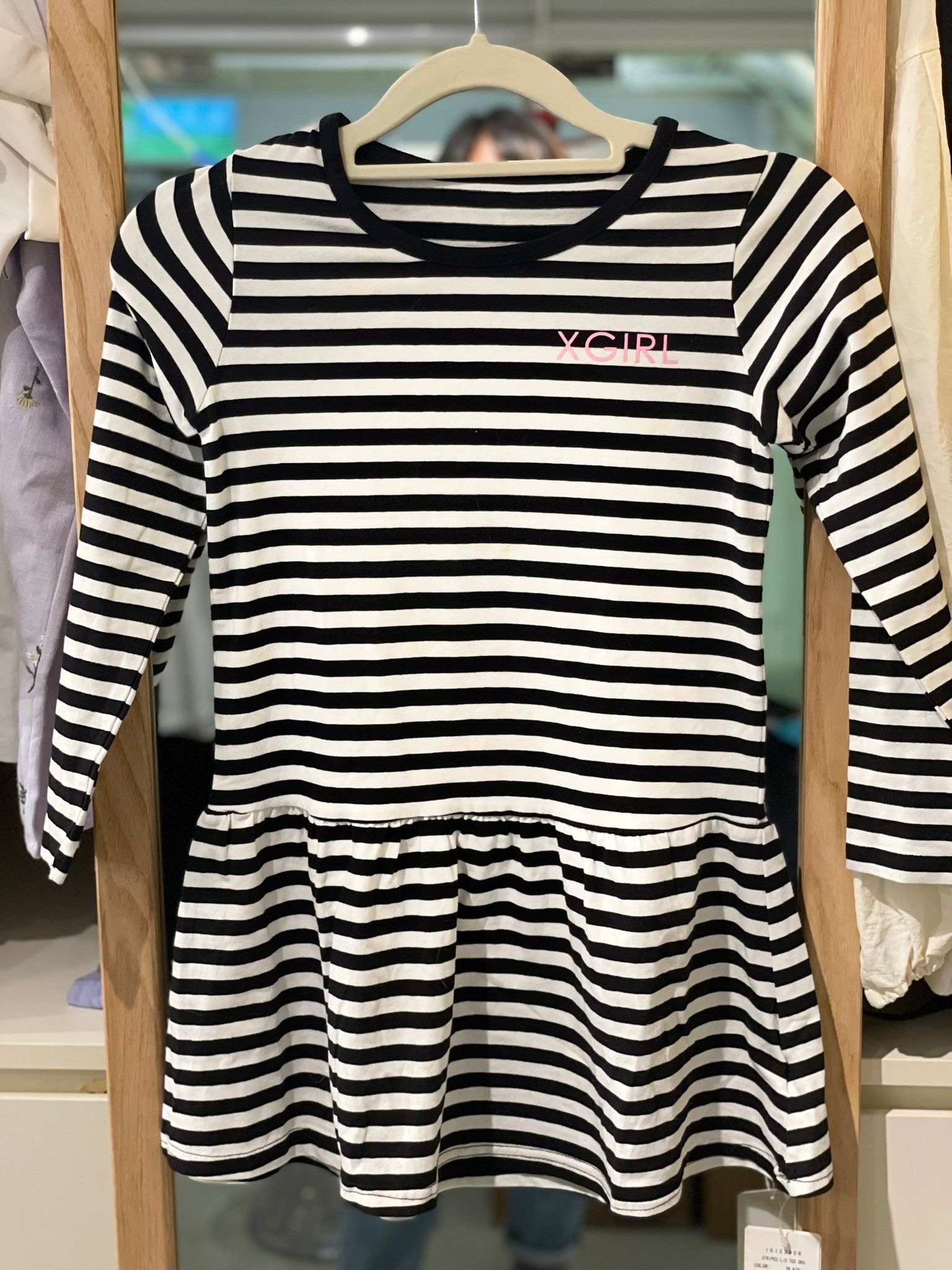 X-GIRL 童裝 黑白間連身裙 SIZE 100