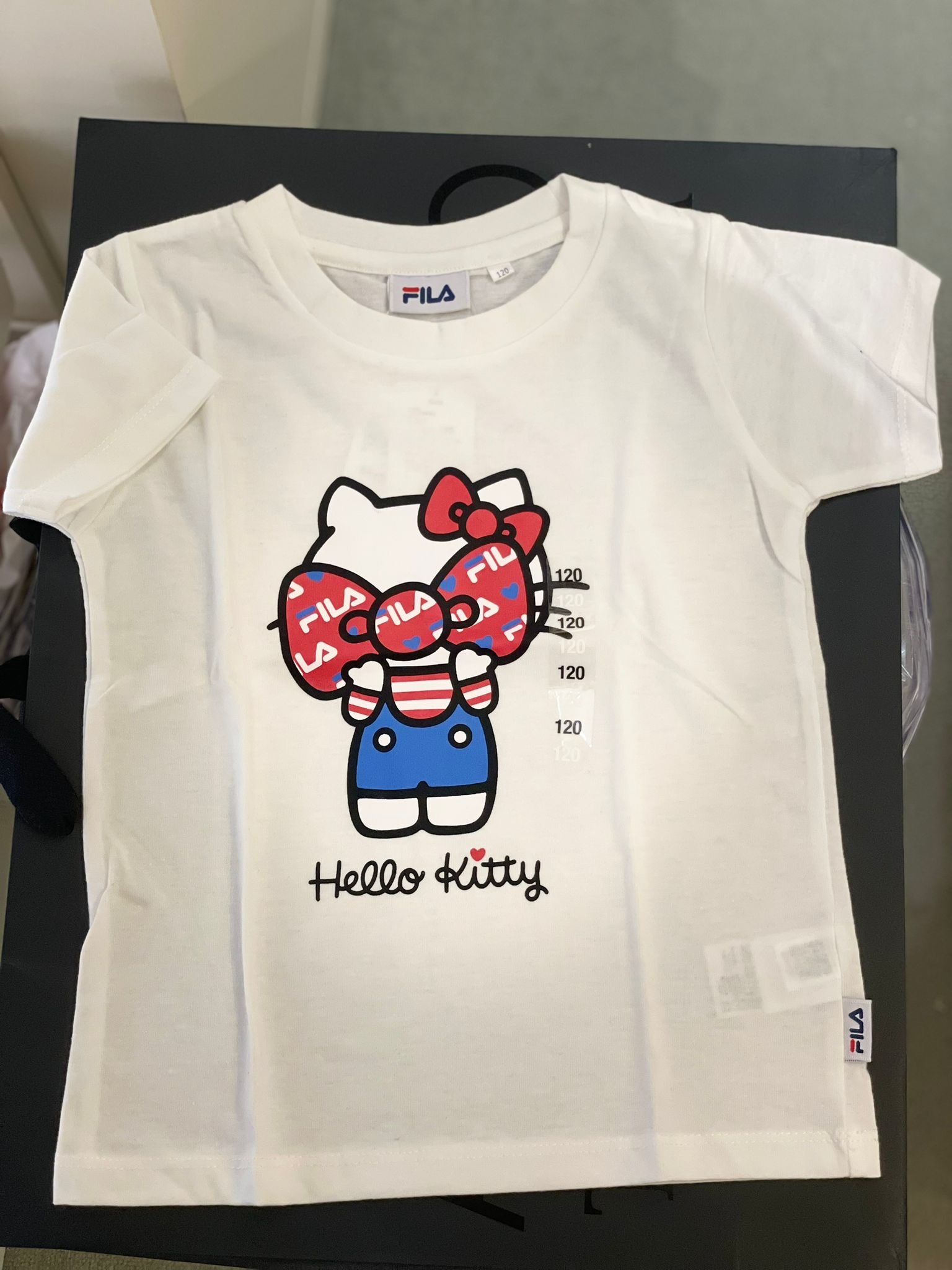 FILA X HELLO KITTY TEE SIZE 120