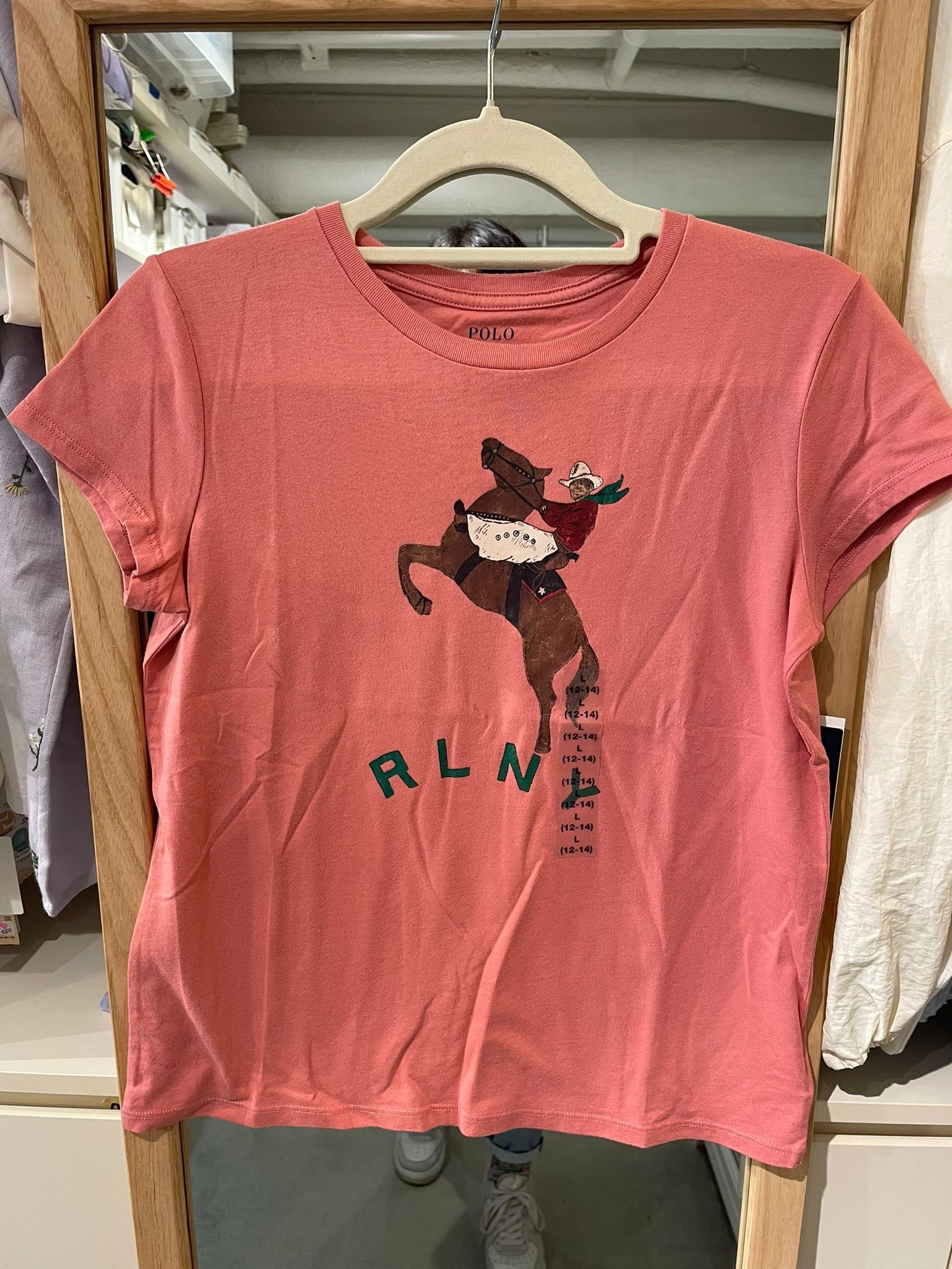 POLO 童裝 玫瑰紅 短袖TEE SIZE 12-14