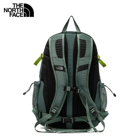 【The North Face 北面】男女款綠色多隔層機能後背包｜輕量舒適通勤筆電包 |  JUN25