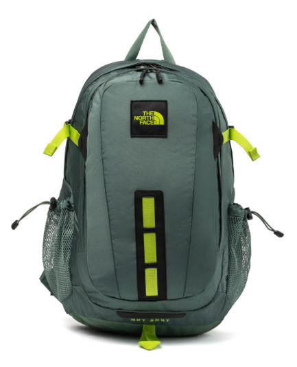 【The North Face 北面】男女款綠色多隔層機能後背包｜輕量舒適通勤筆電包 |  JUN25